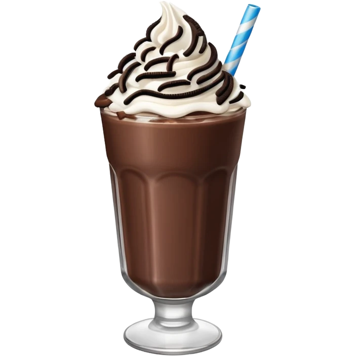 milkshake chocolate oreo emoji