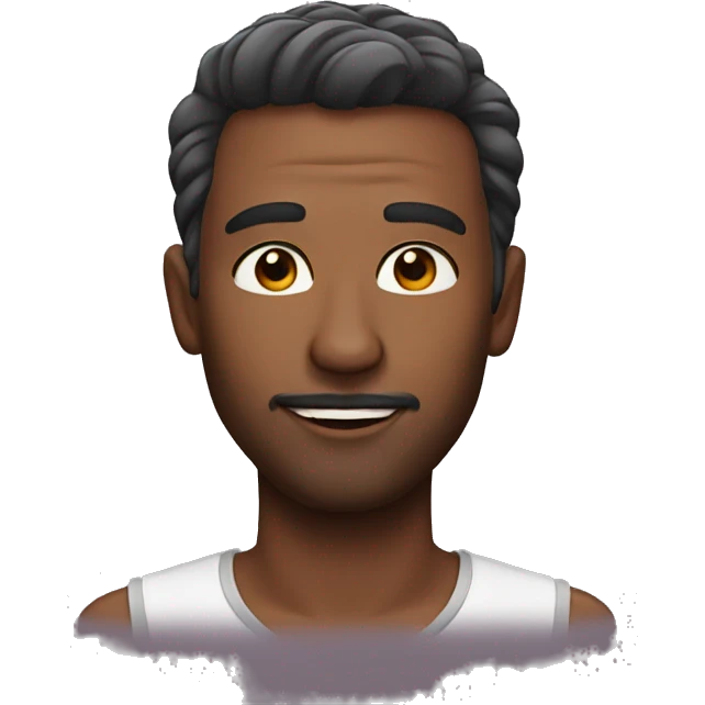 man wearing makeup emoji