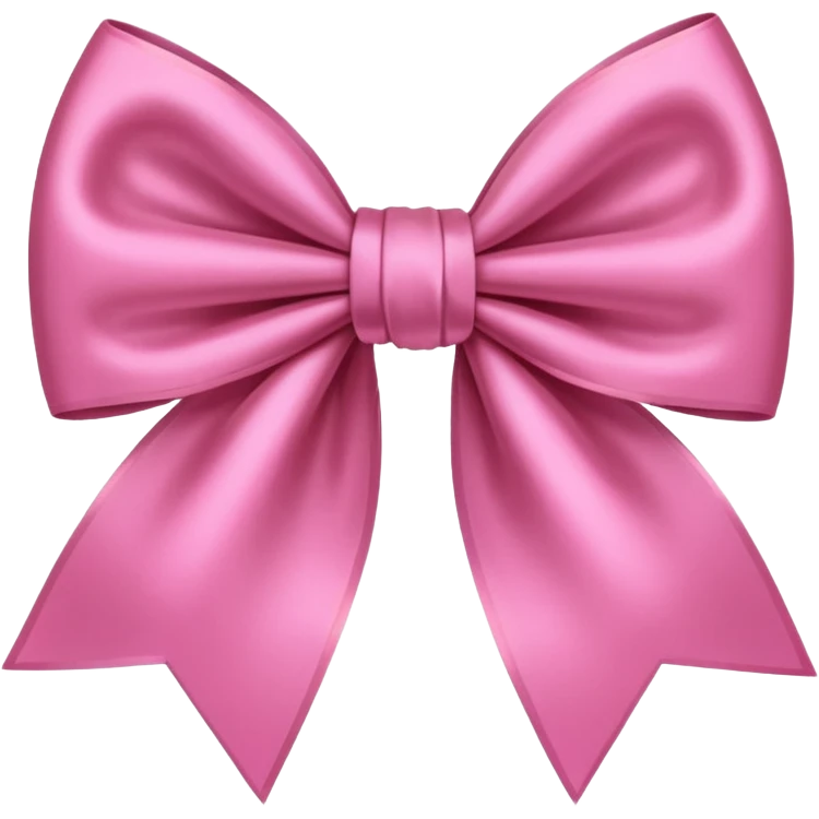 Pink bow emoji