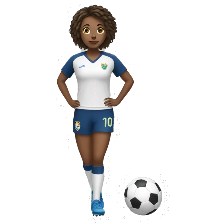 female footballer emoji