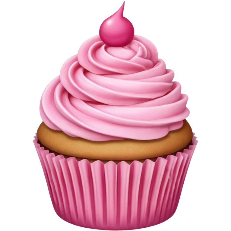 لمبرقيني Cupcake with pink icing emoji