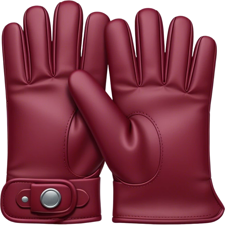 burgundy gloves emoji