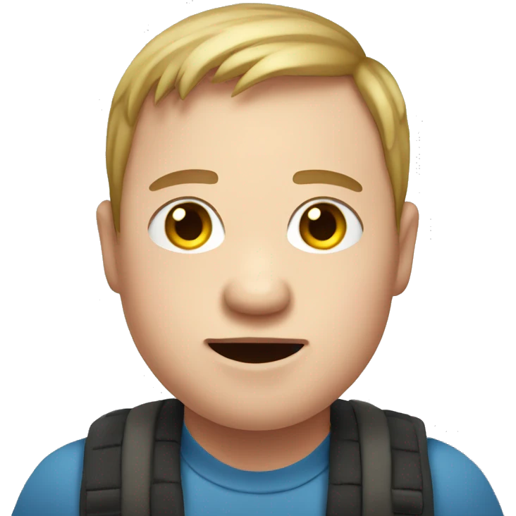 Down syndrome man emoji