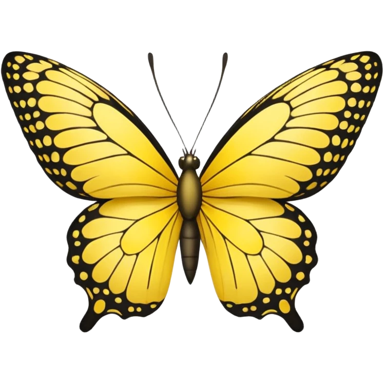 Yellow butterfly small emoji