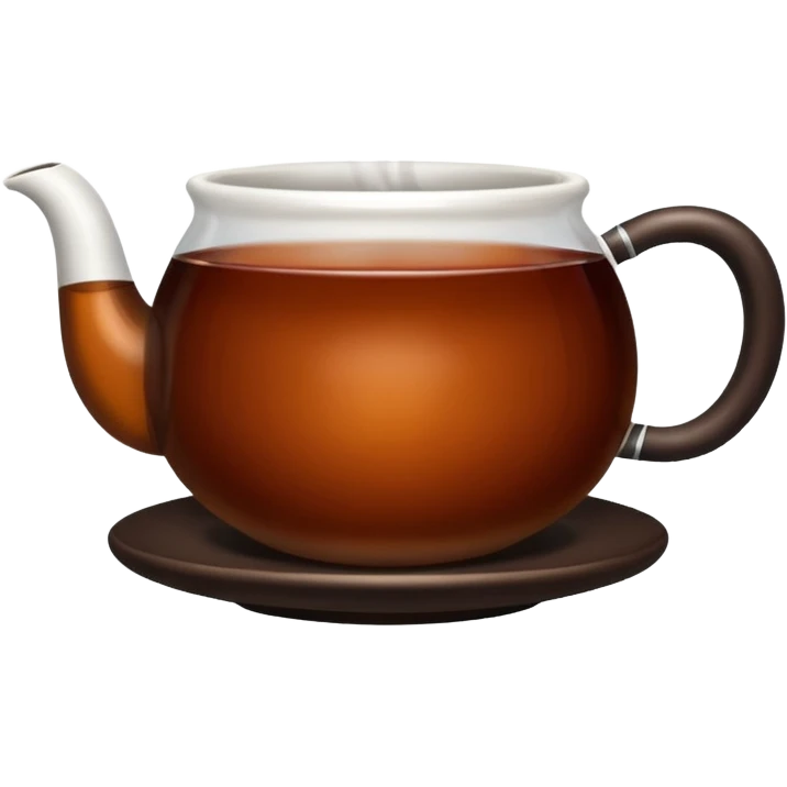 Cup of black tea emoji
