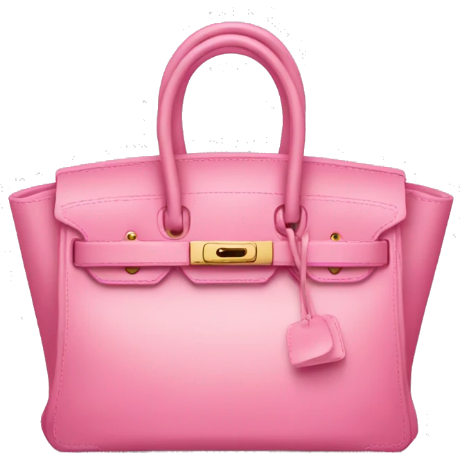 Pink birkin bag emoji