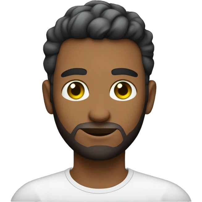 Developer with a MacBook Pro. A white guy, 29 years old, with green eyes, no glasses, short haircut, no beard and mustache emoji