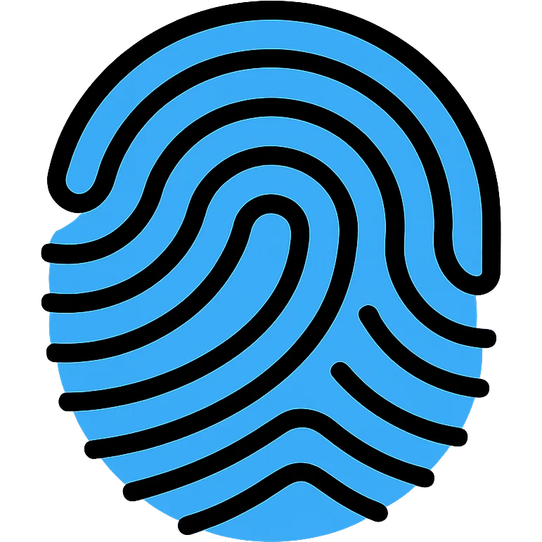 colored fingerprint icon emoji