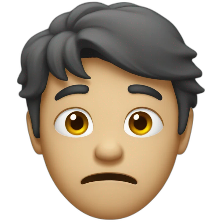 Disgusted face emoji