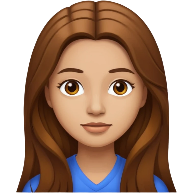Aundrea Fimbres with long brown hair, light skin emoji