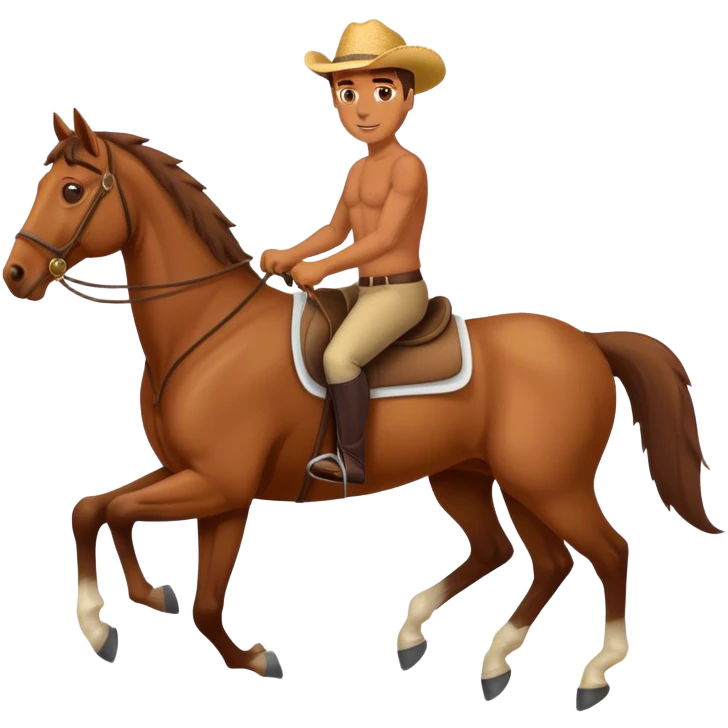 Man horse  emoji