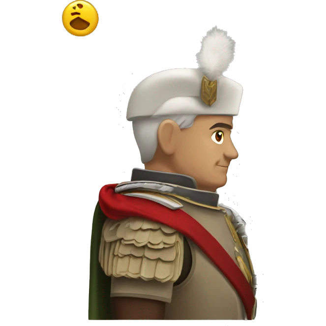 salute romaia army general emoji
