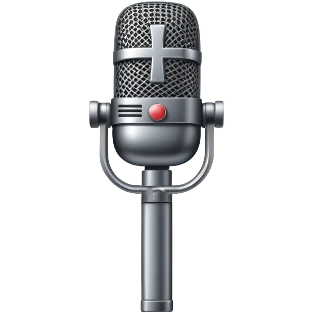 microphone with cross though it emoji
