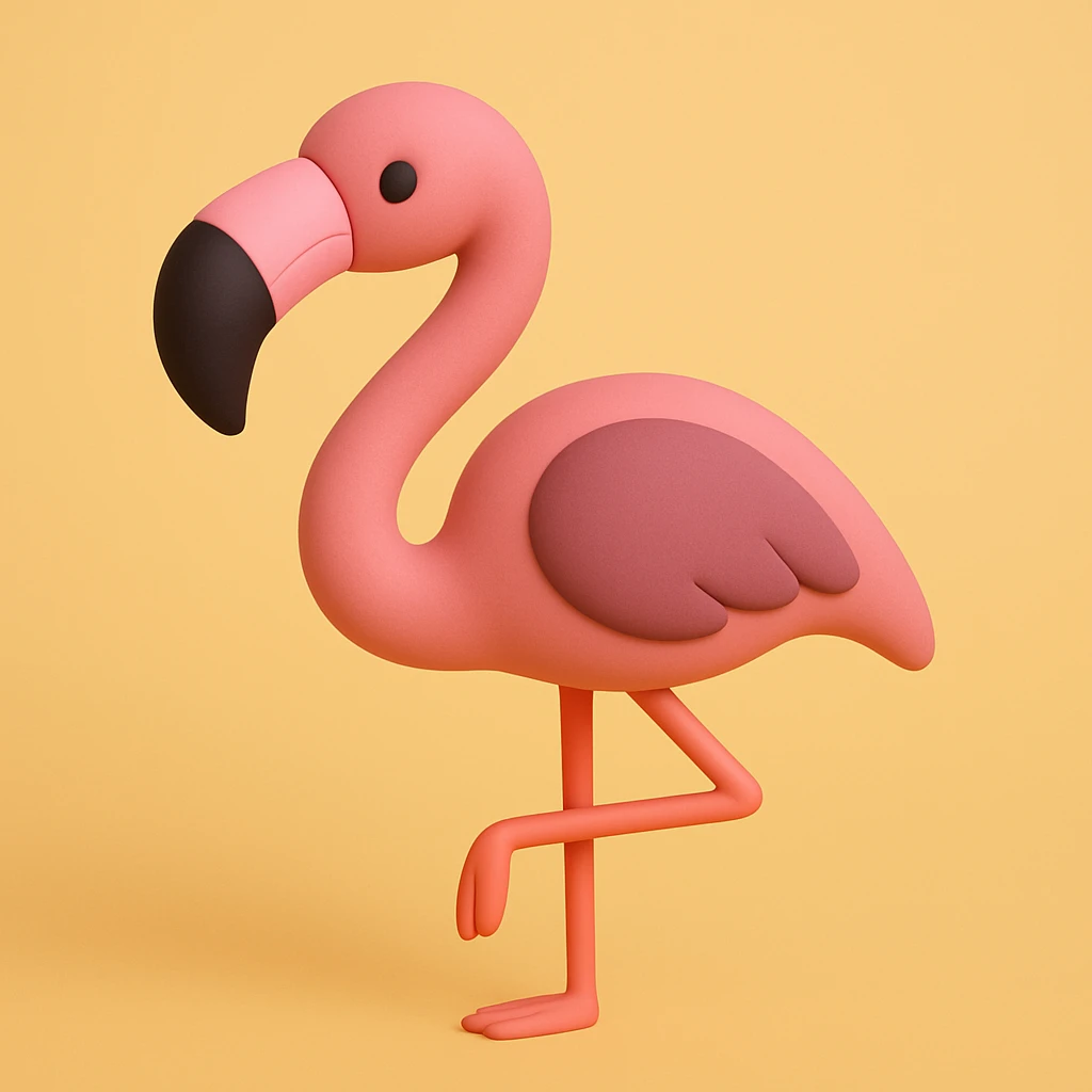 flamingo emoji