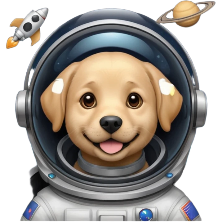 labrador in space emoji