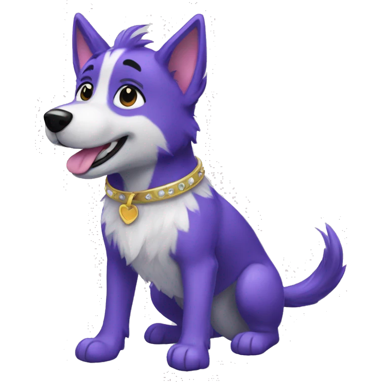 scenecore sparkle dog furry happy emoji