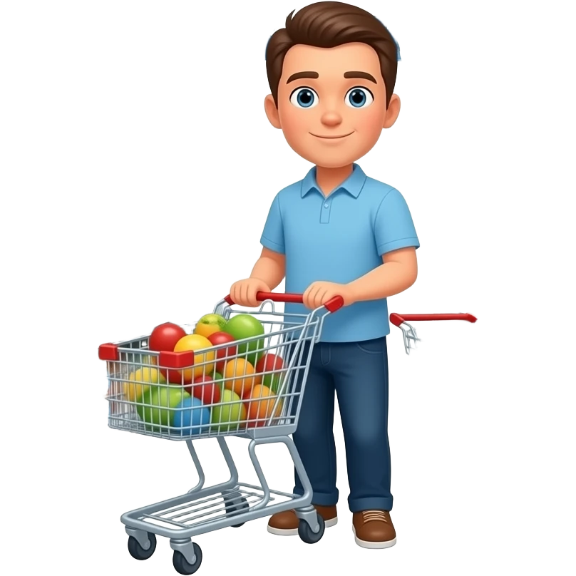 grocery shopping in costco emoji