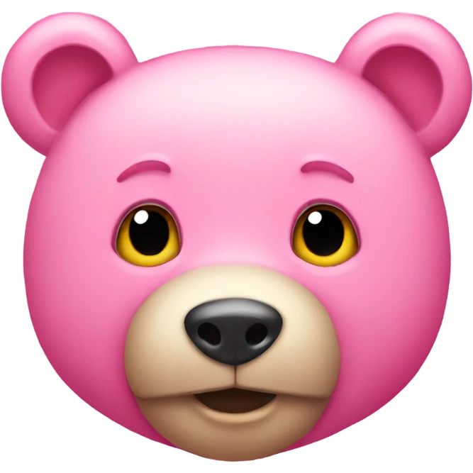 Pink bear emoji