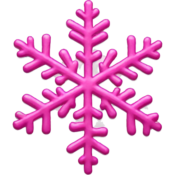 Pink snowflake  emoji