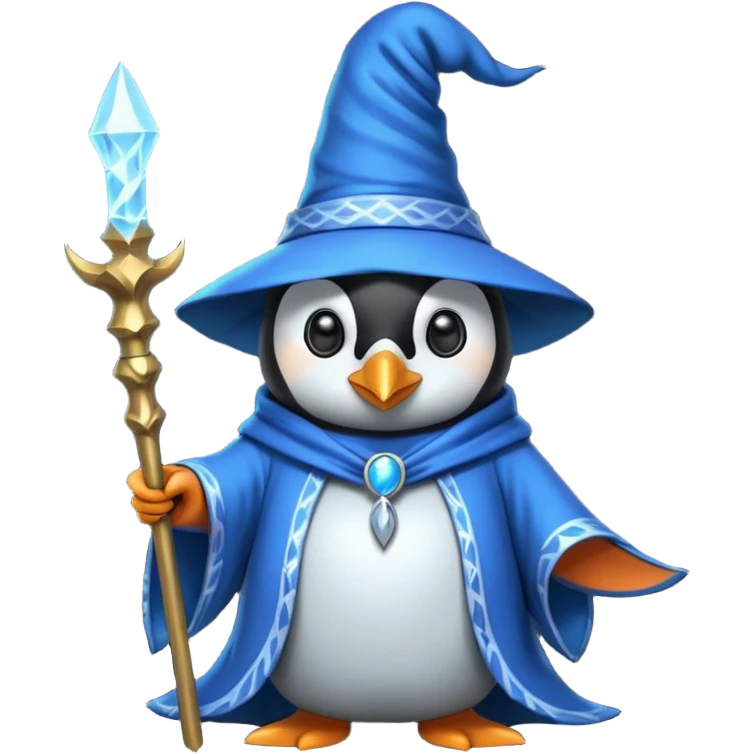 Penguin Wizard emoji