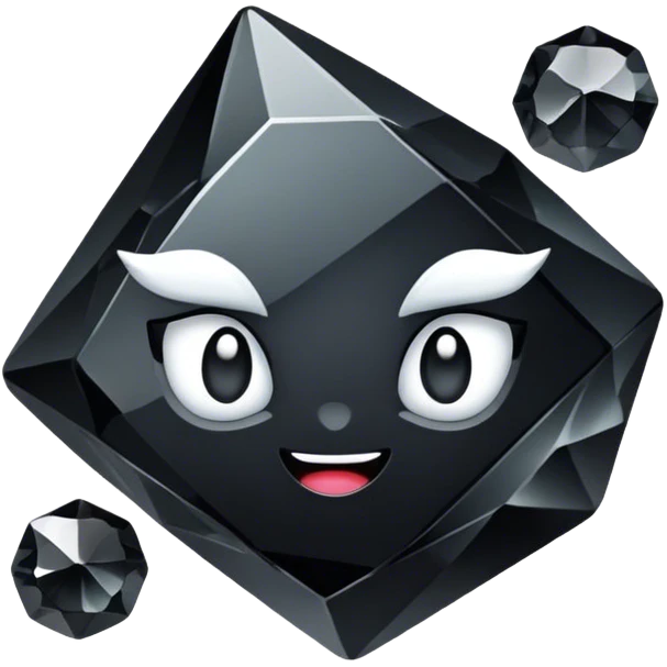 Black crystal  emoji