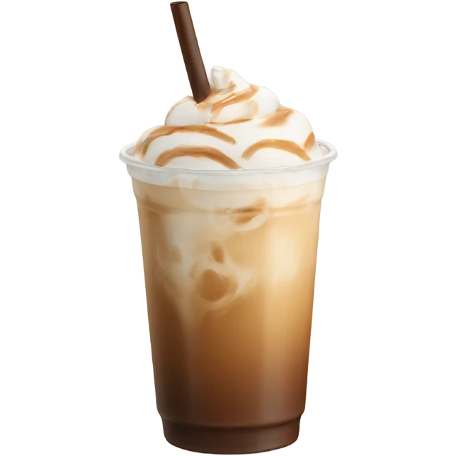 Iced latte emoji