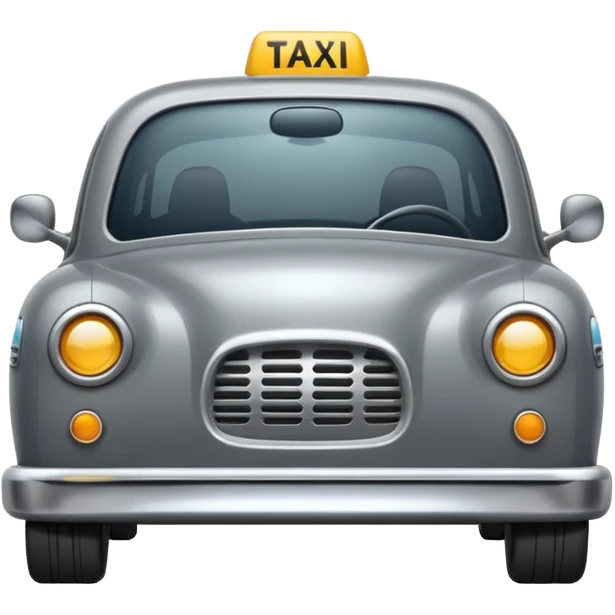 grey taxi emoji