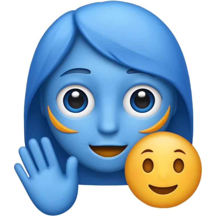 Blue emoji