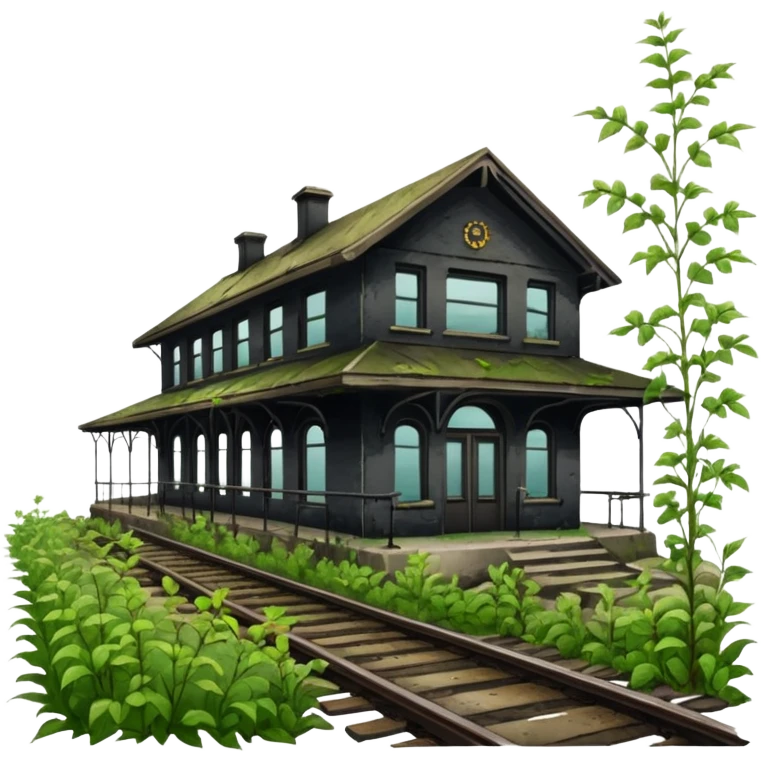 ABANDONED TRAIN STATION emoji