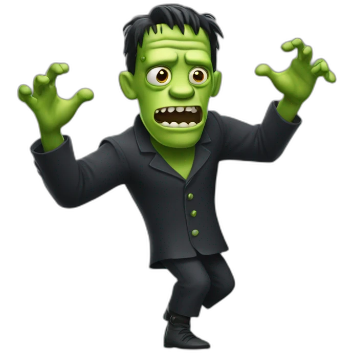 Frankenstein beast dancing emoji