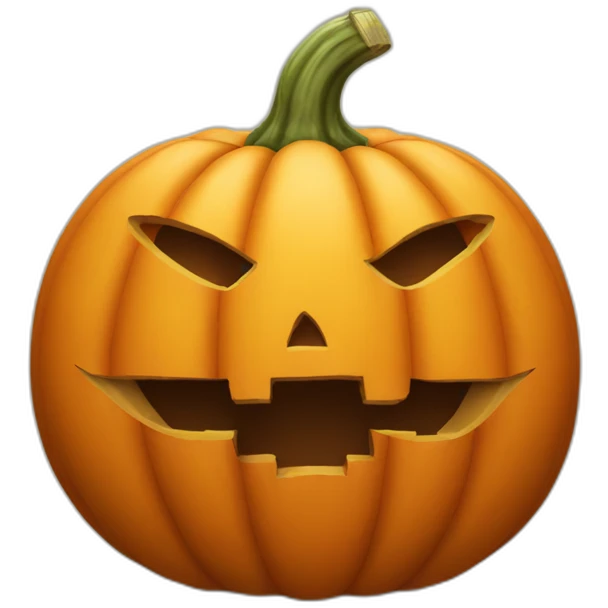 pumpkin with one hole emoji