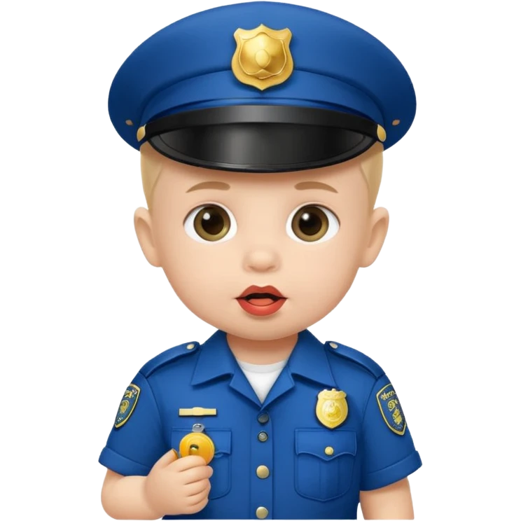 baby police with teat  emoji