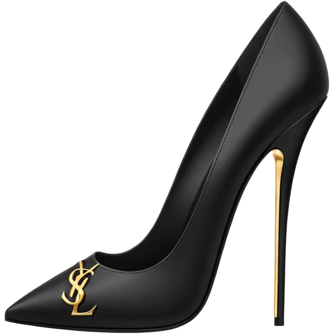 Ysl logo heels emoji