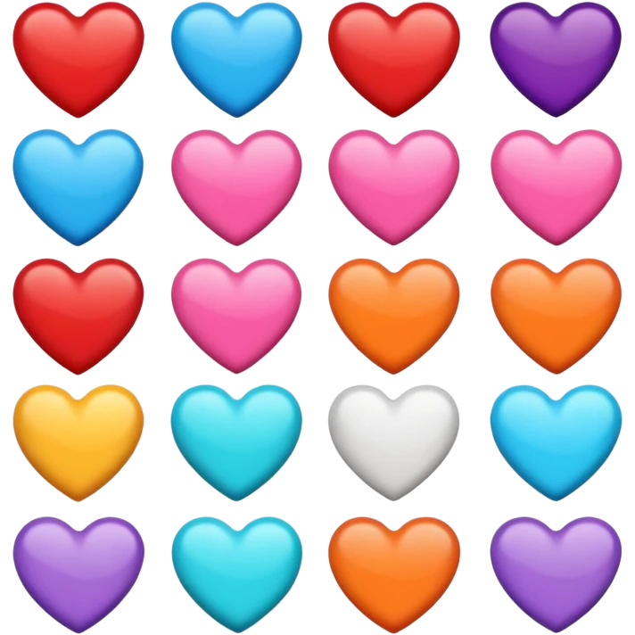 🩷❤️🧡💛💜🤎🤍💙🩵💚🖤🩶 emoji