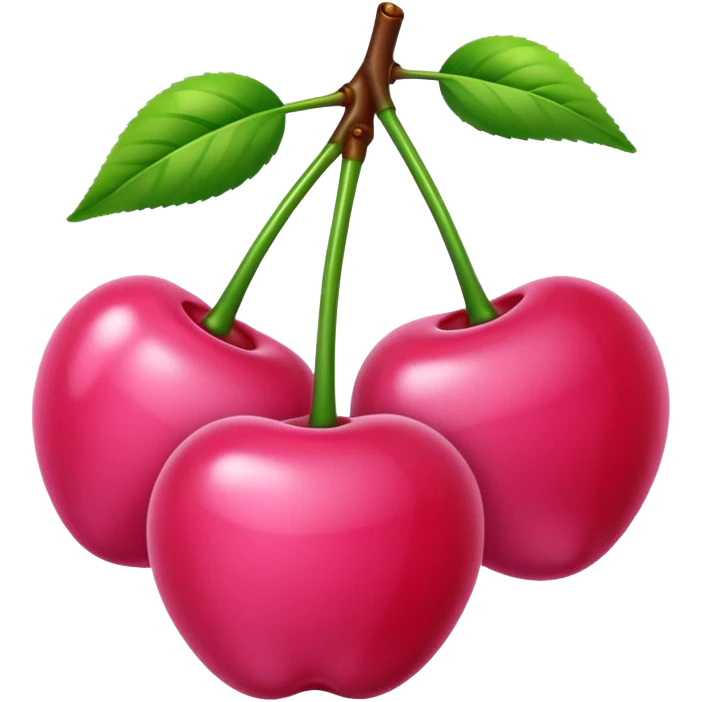 Light Pink cherries emoji