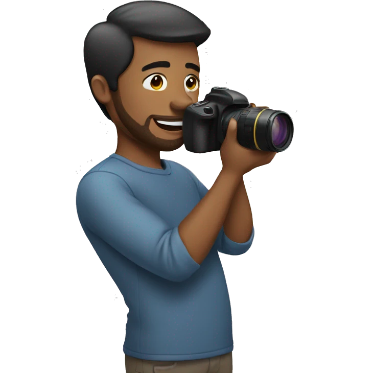 man taking photos emoji