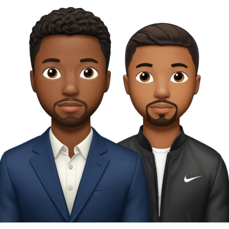 Chadwick boseman and Michael b Jordan together emoji