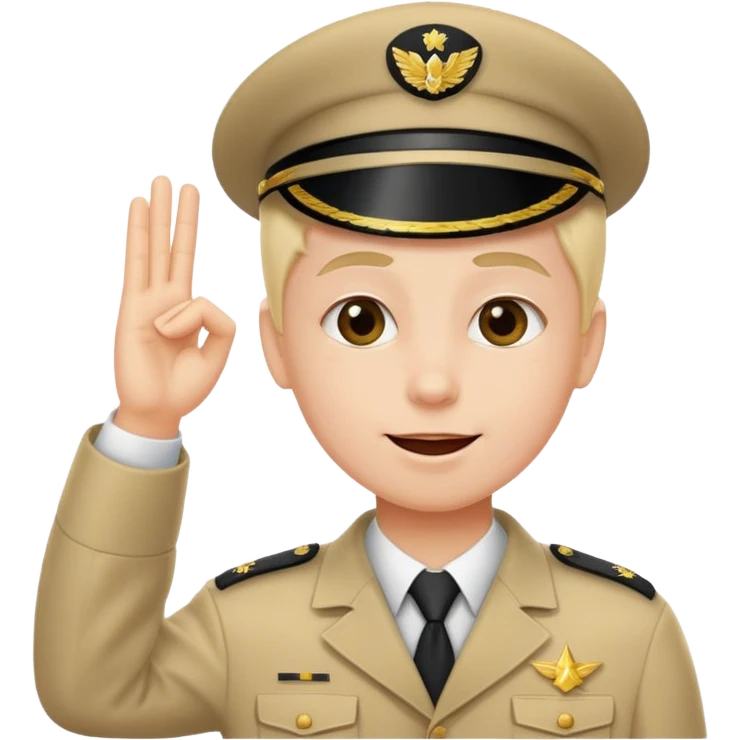 Combine this emoji:🫡 and this emoji:🤪 emoji