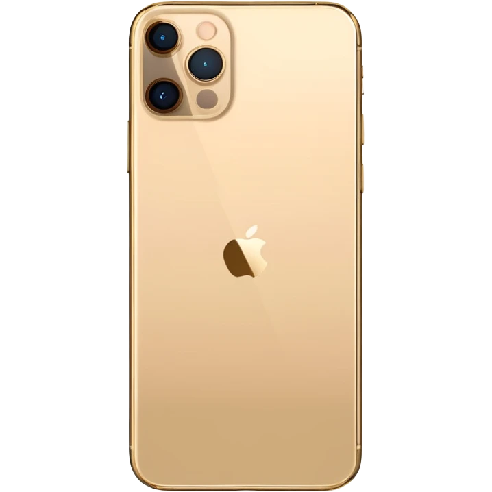 Gold iPhone 16 Pro Max no-logo clean backview emoji