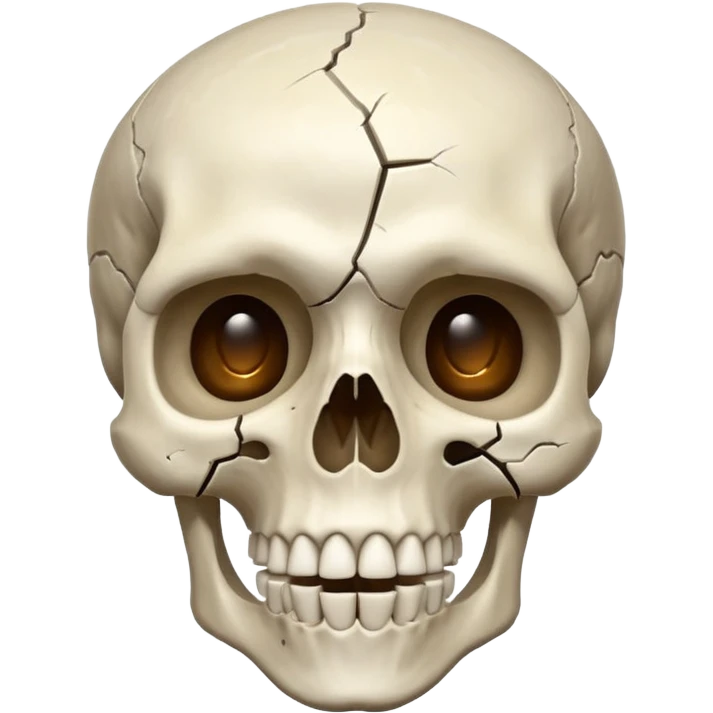 اسکلتی که از تعجب جمجمه آن ترکیده است  emoji