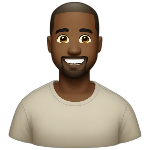 Kanye West smiling emoji