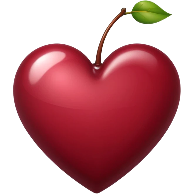cherry color bordeux heart emoji