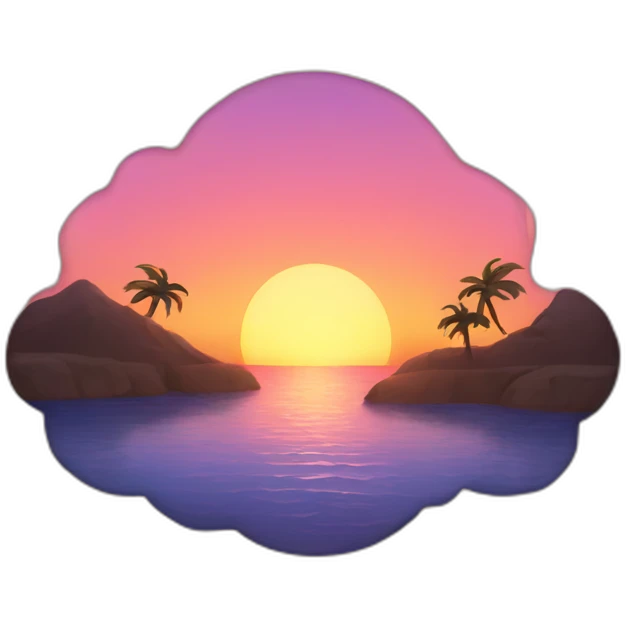 cute sunset emoji