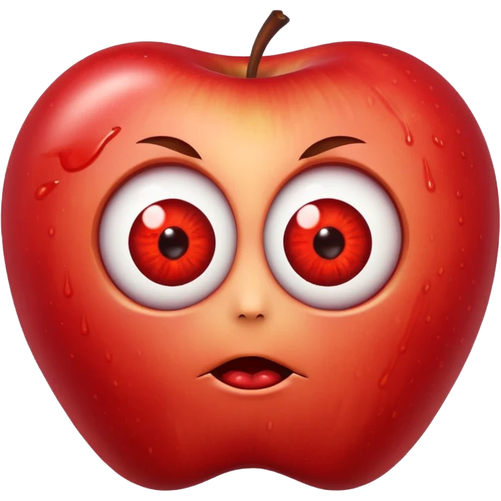 Bloody eye apple  emoji