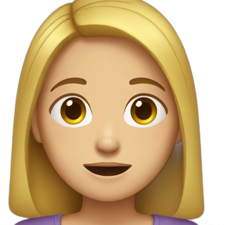 Fille qui pleure emoji