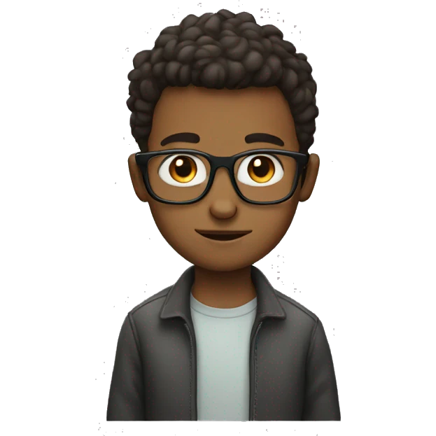 boy with glasse emoji