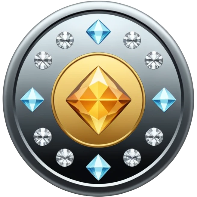 Diamond coin emoji