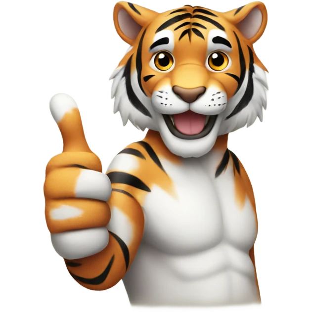 Tiger thumbs up emoji