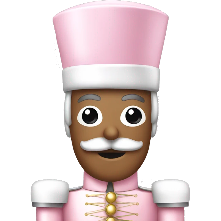 Light pink nutcracker emoji