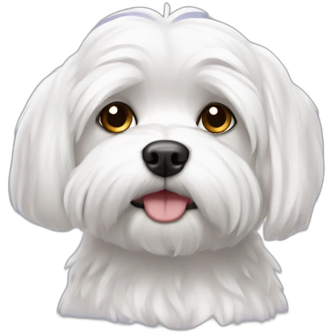 Chill maltese dog emoji